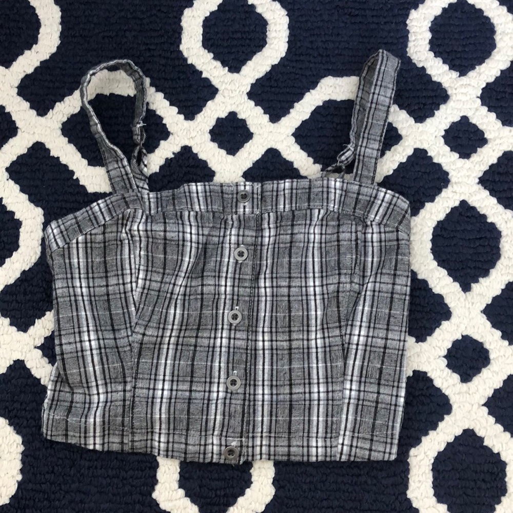 Plaid Hollister Crop Top